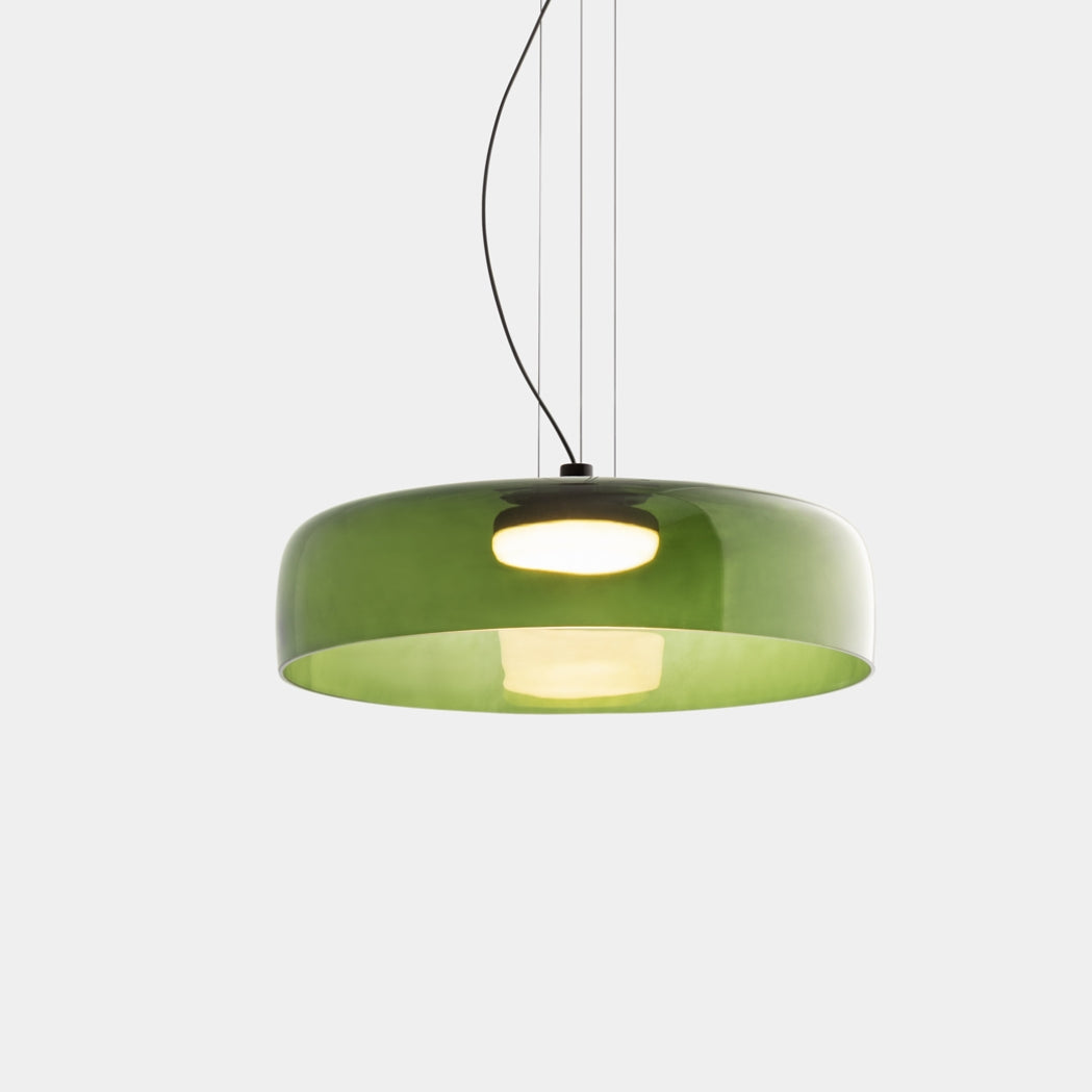Metalen glazen hanglamp – Handgemaakte staskaarslamp voor thuis
