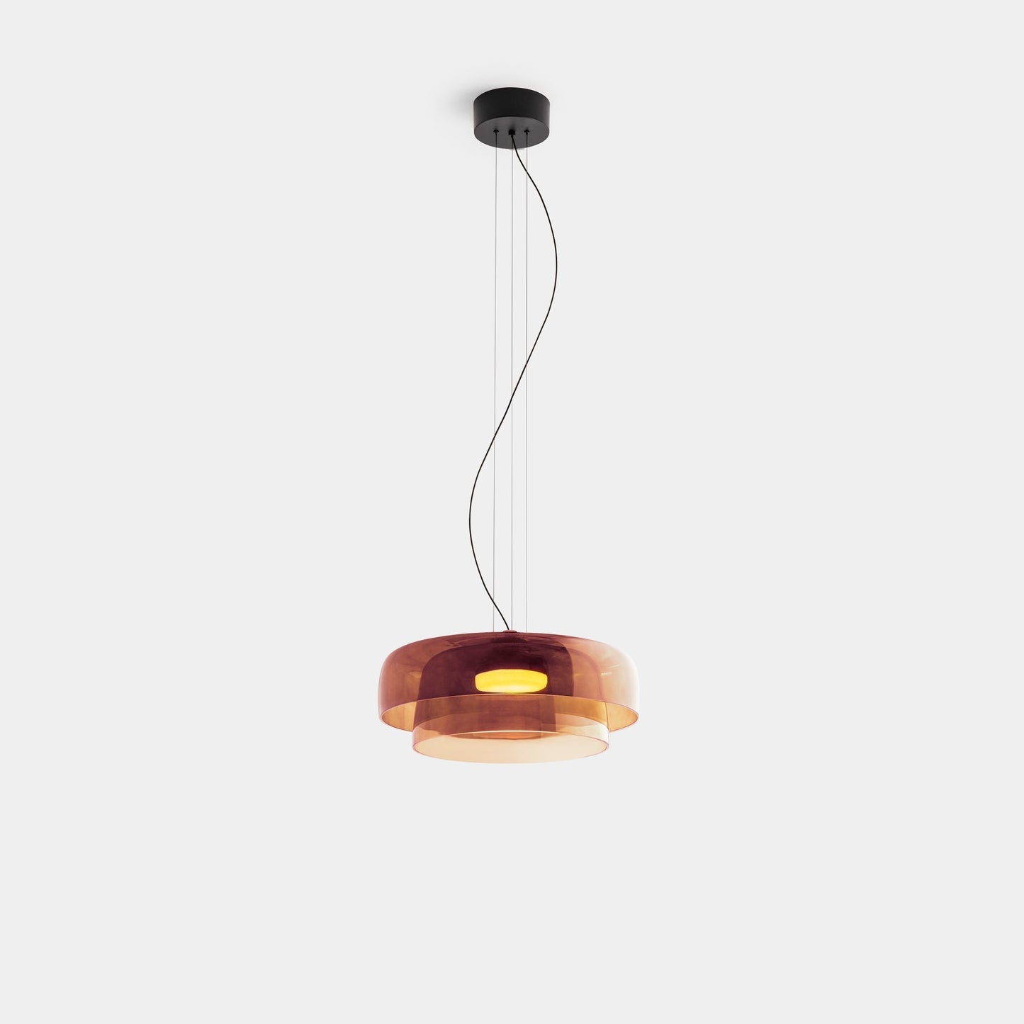 Metalen glazen hanglamp – Handgemaakte staskaarslamp voor thuis