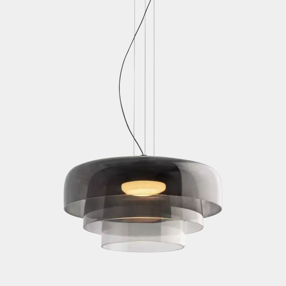 Metalen glazen hanglamp – Handgemaakte staskaarslamp voor thuis