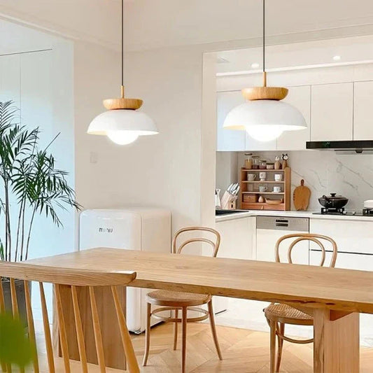 LumaWood Hanglamp – Moderne Houten LED Armatuur met Minimalistisch Ontwerp