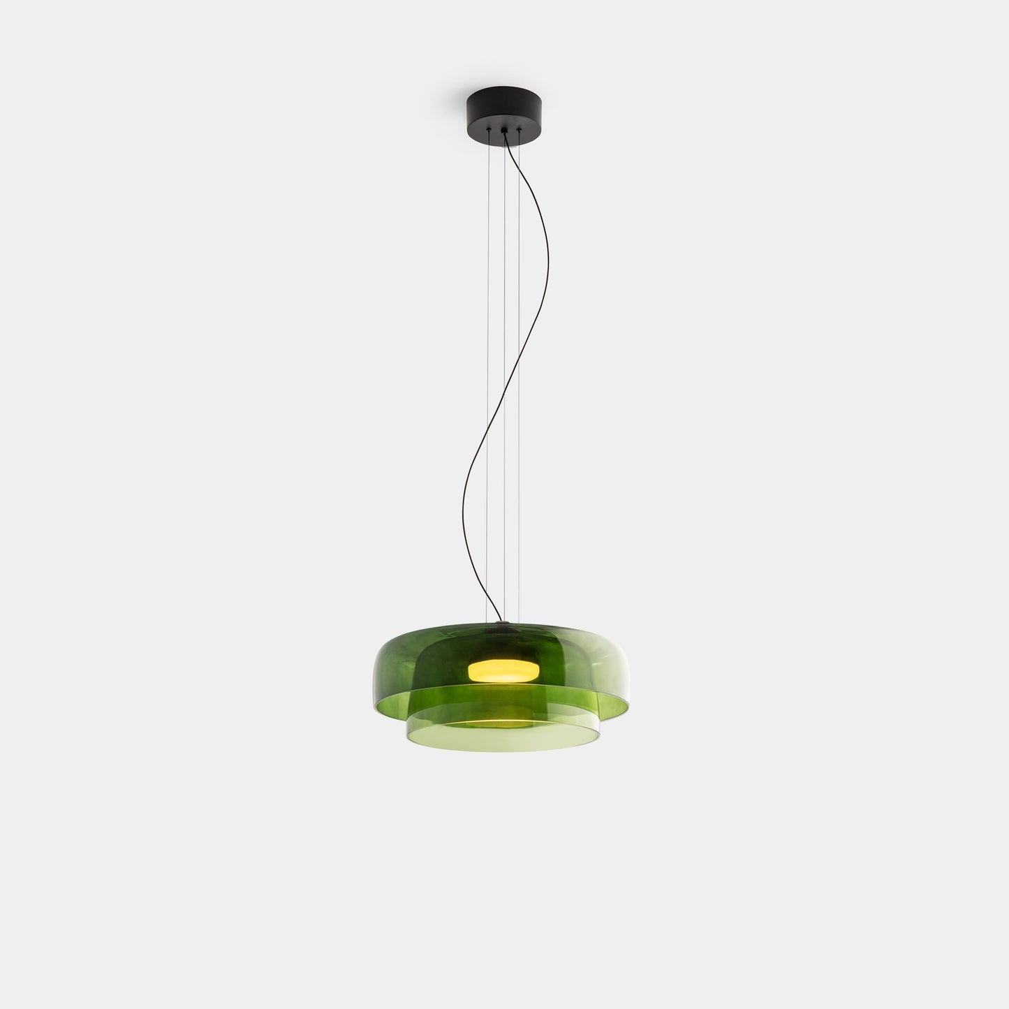 Metalen glazen hanglamp – Handgemaakte staskaarslamp voor thuis