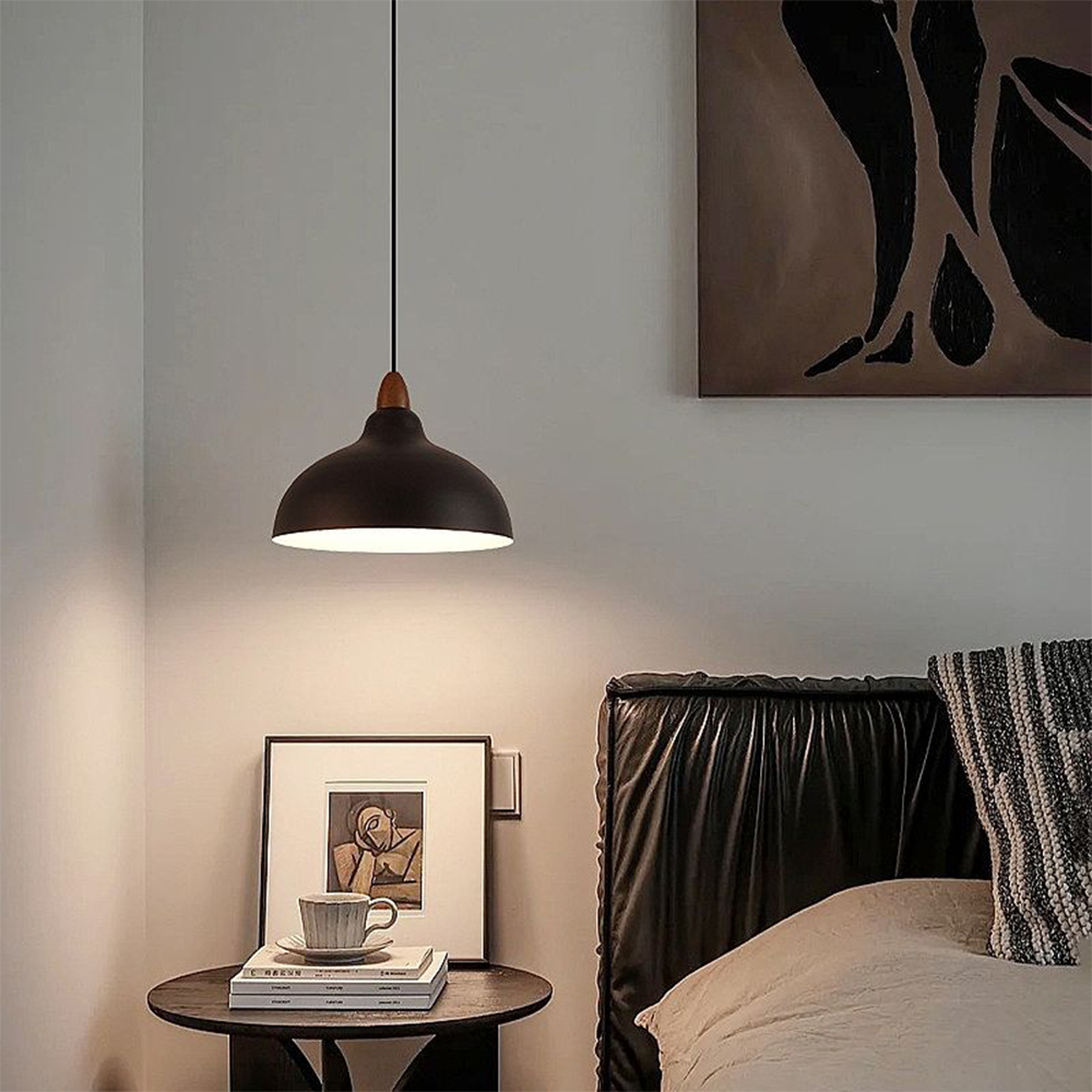ScandiGlow Hanglamp – Scandinavische Houten en Metalen Hanglamp met Verstelbare Hoogte