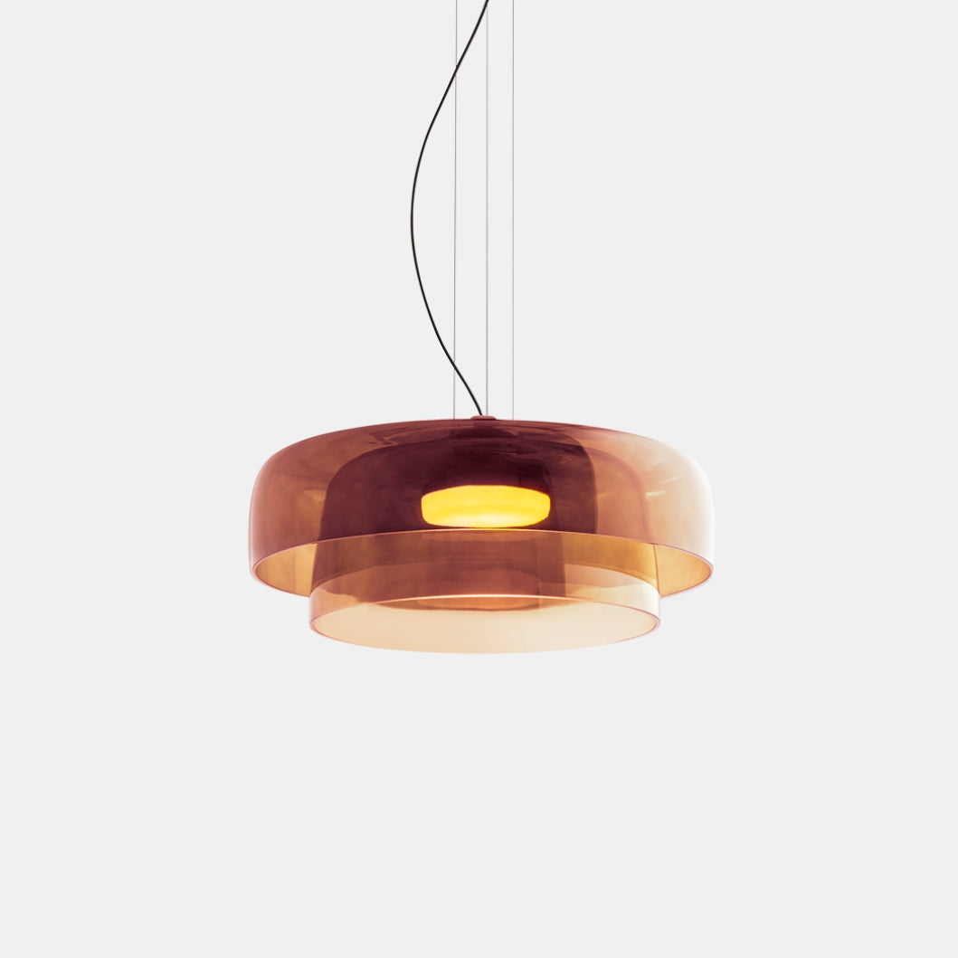 Metalen glazen hanglamp – Handgemaakte staskaarslamp voor thuis