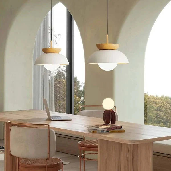 LumaWood Hanglamp – Moderne Houten LED Armatuur met Minimalistisch Ontwerp