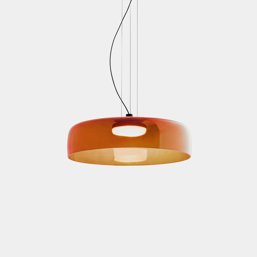 Metalen glazen hanglamp – Handgemaakte staskaarslamp voor thuis