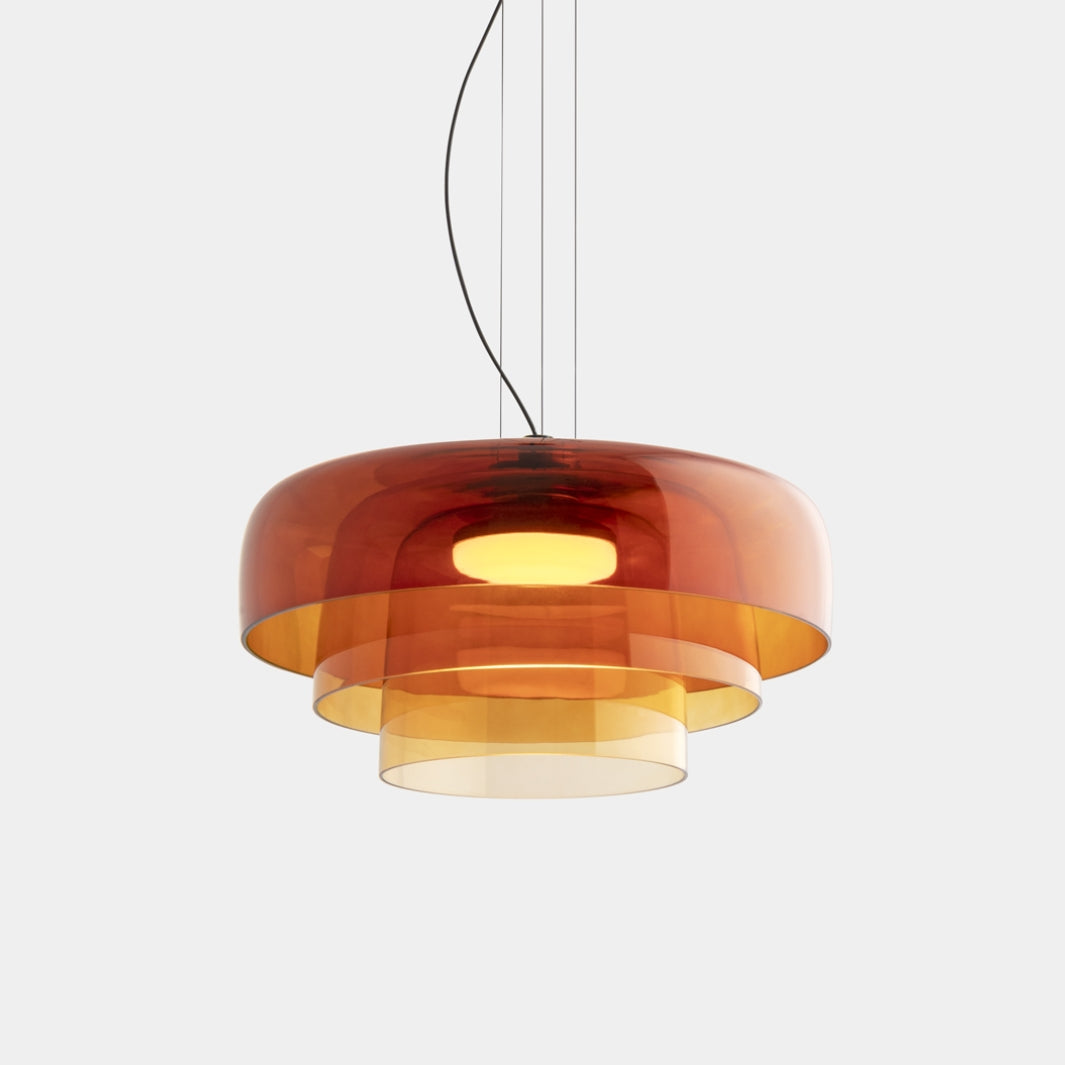 Metalen glazen hanglamp – Handgemaakte staskaarslamp voor thuis