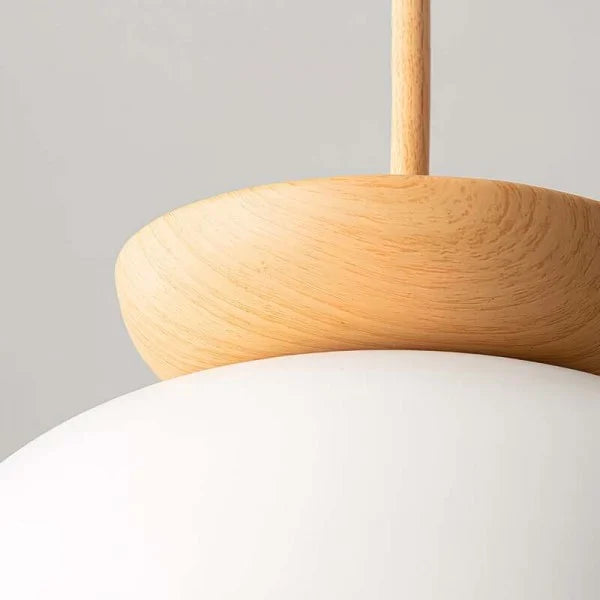 LumeWood Pendellampa – Nordisk Minimalistisk Träeffekt LED Pendellampa