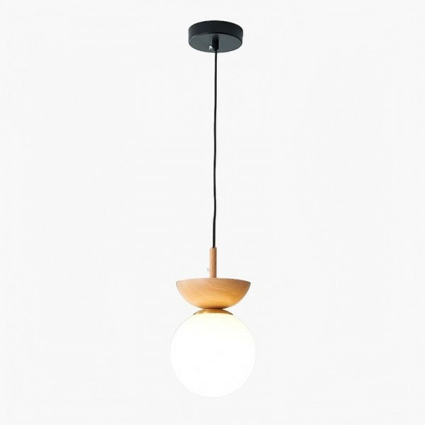 LumeWood Pendellampa – Nordisk Minimalistisk Träeffekt LED Pendellampa