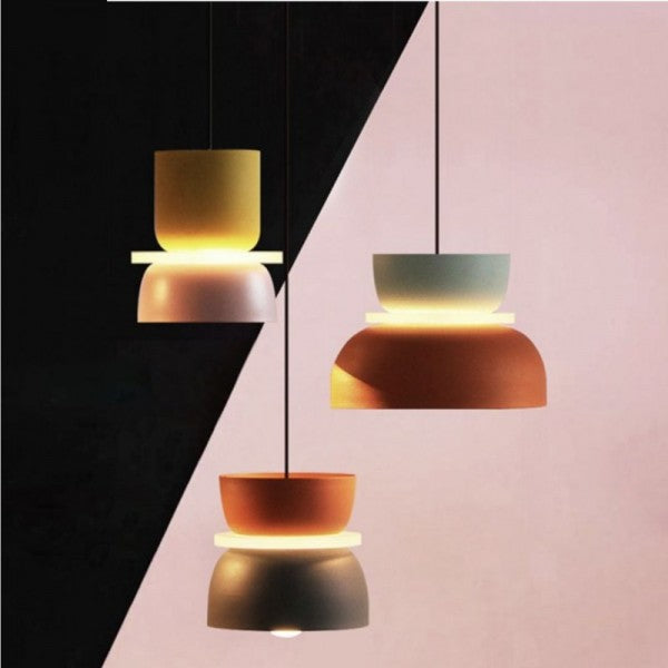 Kleurstaaf Nordische Plafondlamp – Scandinavische Macaronvormige LED Plafondlamp