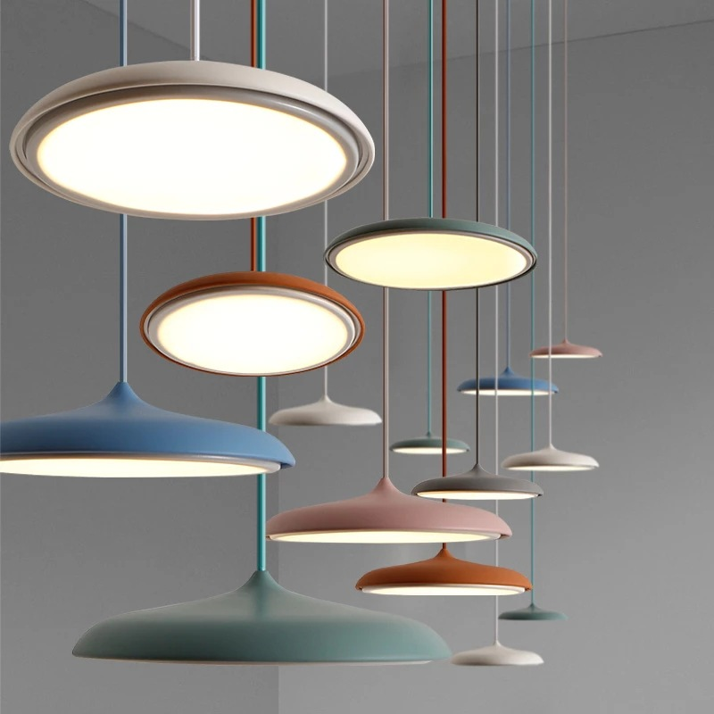 NordicGlow Plafondlamp – Stijlvolle Scandinavische LED-schijflamp