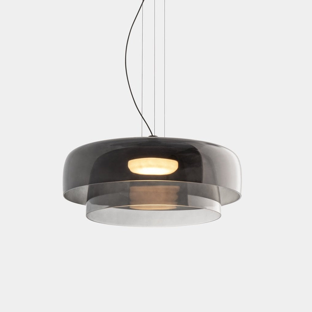 Metalen glazen hanglamp – Handgemaakte staskaarslamp voor thuis
