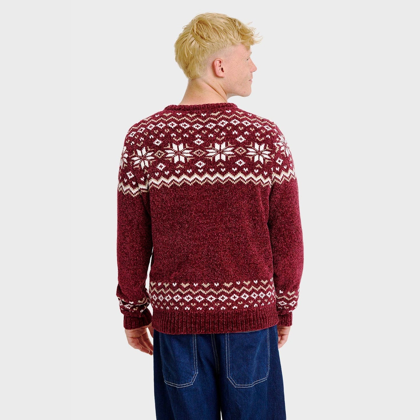 25 Velour JuleS – Duurzame EcoWeave Kersttrui van gerecycled plastic