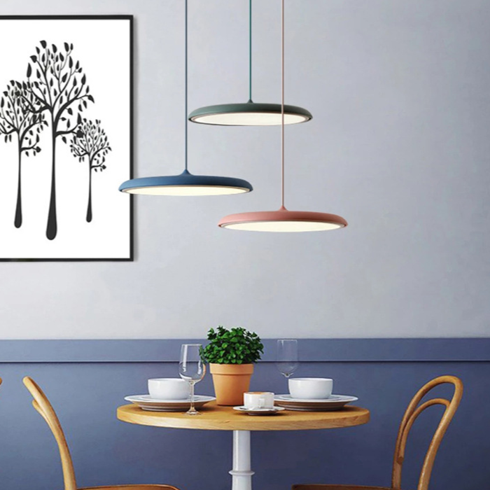 NordicGlow Plafondlamp – Stijlvolle Scandinavische LED-schijflamp