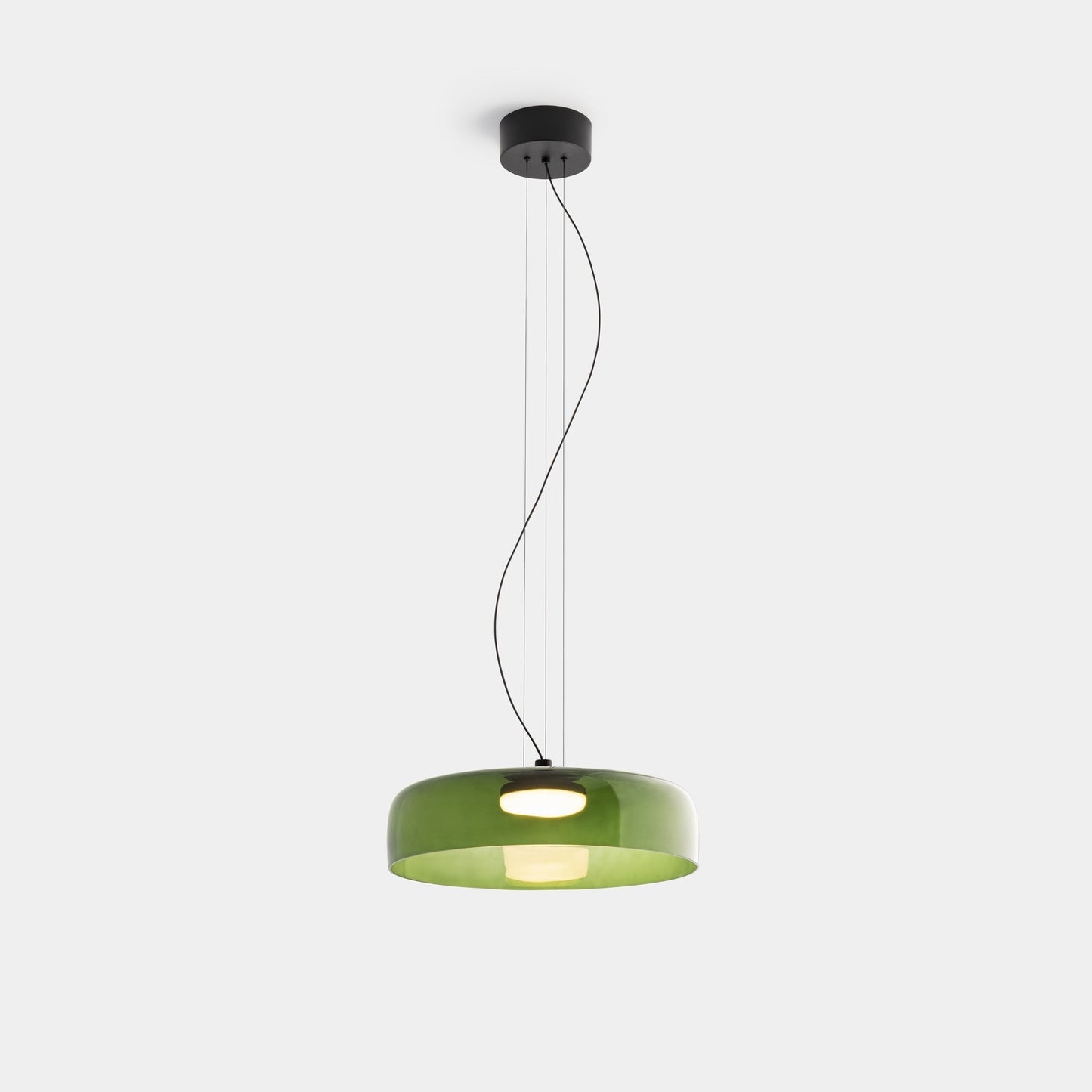 Metalen glazen hanglamp – Handgemaakte staskaarslamp voor thuis