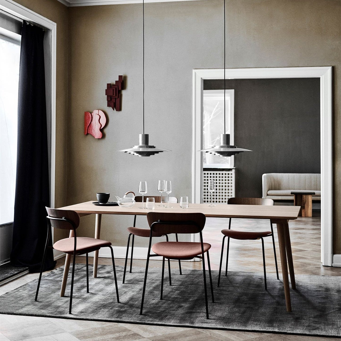 Nordic Iron Aluminium Plafondlamp – Moderne LED Minimalistische Armatuur