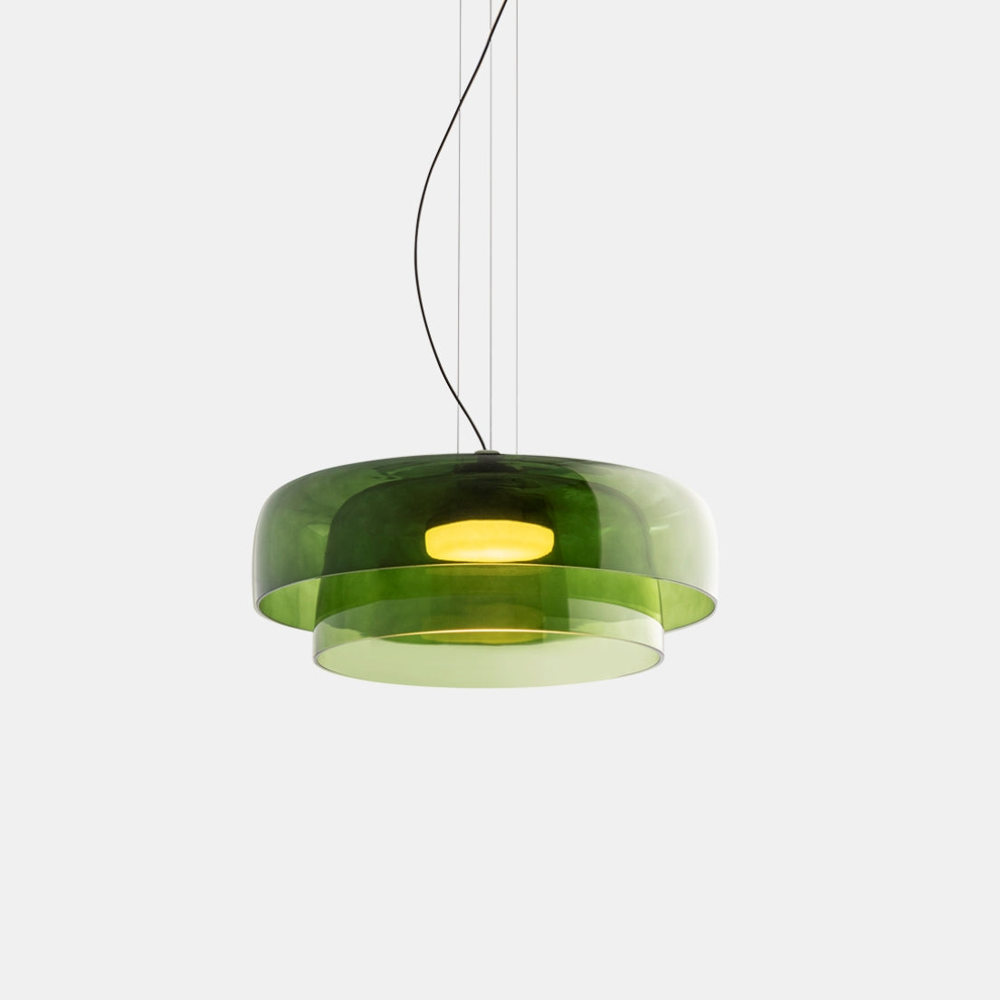 Metalen glazen hanglamp – Handgemaakte staskaarslamp voor thuis