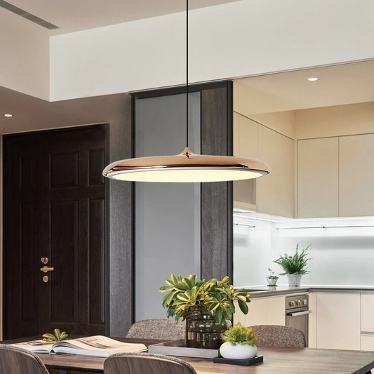 NordicGlow Plafondlamp – Stijlvolle Scandinavische LED-schijflamp
