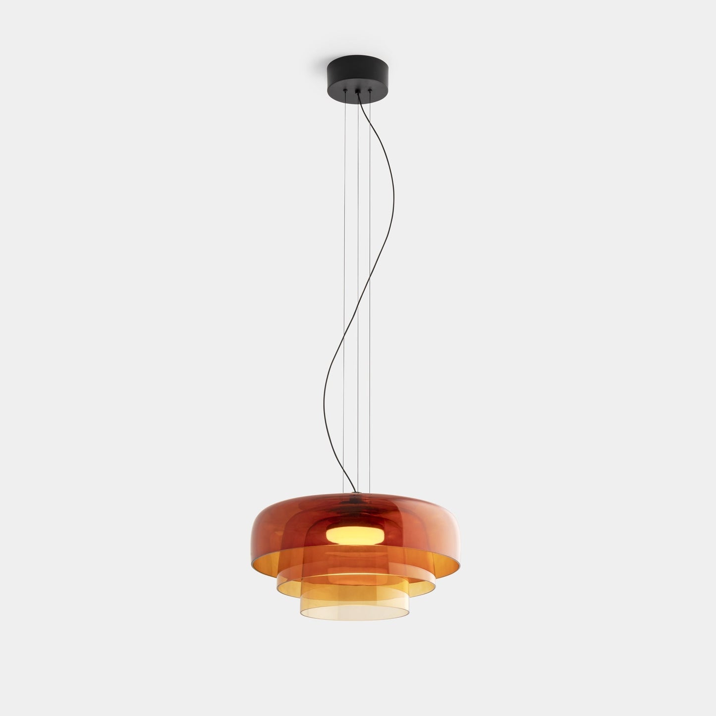 Metalen glazen hanglamp – Handgemaakte staskaarslamp voor thuis