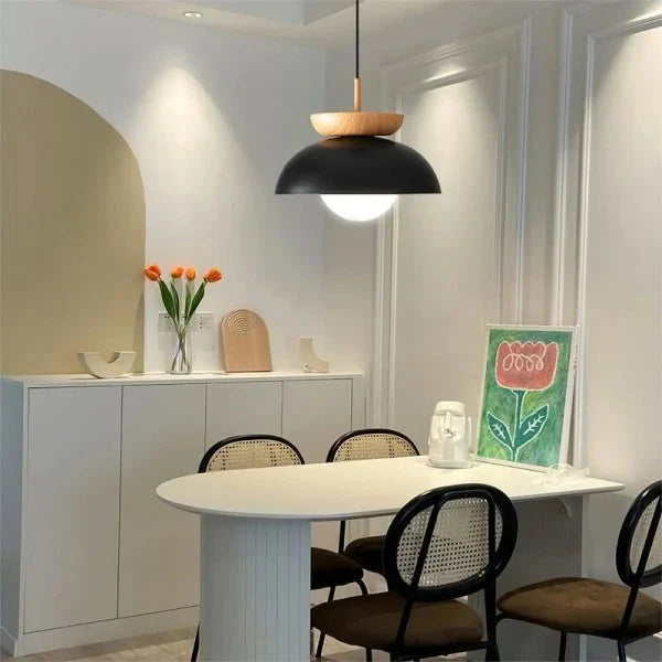 LumaWood Hanglamp – Moderne Houten LED Armatuur met Minimalistisch Ontwerp