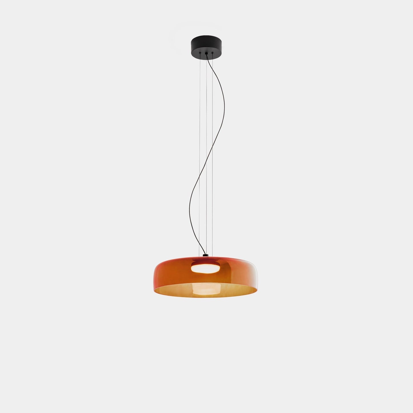 Metalen glazen hanglamp – Handgemaakte staskaarslamp voor thuis